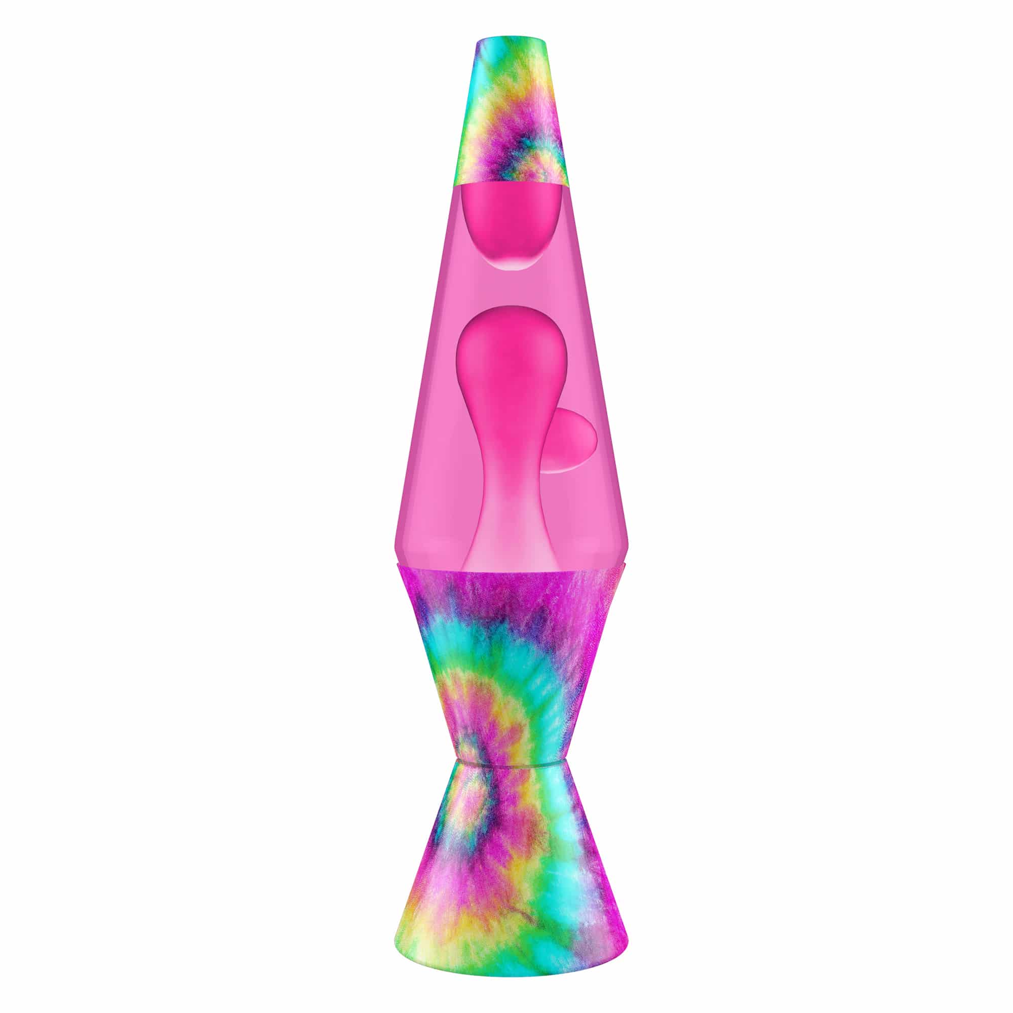 14.5" Lava Lamp – Tie Dye Pink Spiral